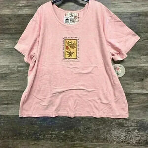 Julie Mango Pink Women's Top Size 3x